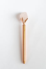 Load image into Gallery viewer, Rose Quartz Rose Gold Affirmation Pen