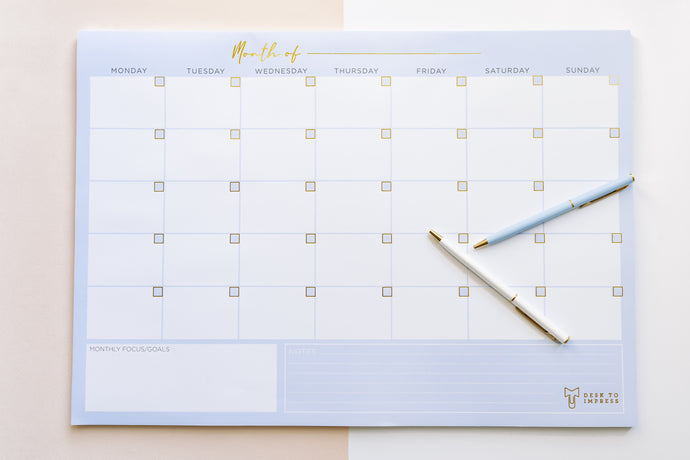 Monthly Planner Desk Pad