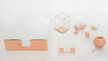 Load image into Gallery viewer, Rose Gold Acrylic Desk Set